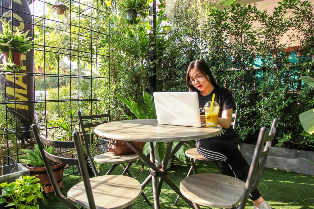 Photo by DoDo PHANTHAMALY: https://www.pexels.com/photo/woman-sitting-on-chair-while-using-laptop-735855/